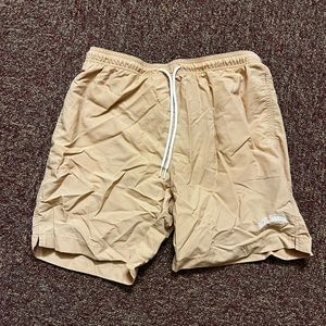 Tan PacSun swim shorts